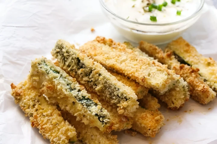 Keto zucchini fries